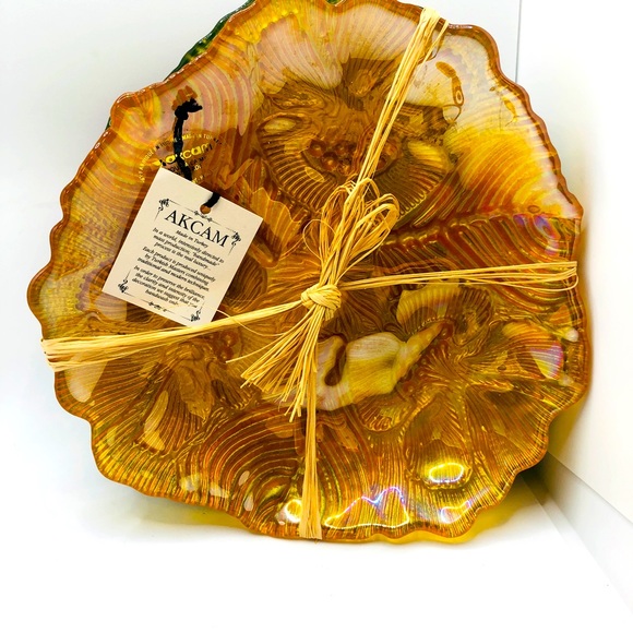 Set of iridescent “Akam” plates - Picture 7 of 8